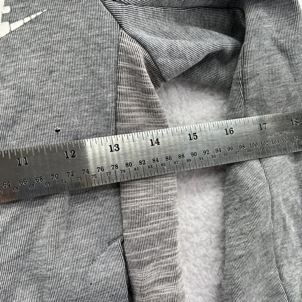 Nike Hoodie Boys XS Gray Full Zip Zip Long Sleeve‎ Jacket Logo Youth Extra Small
